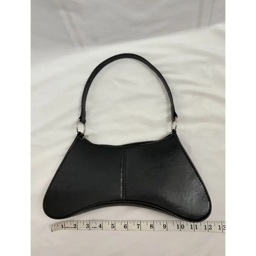 Divided Small Leather Shoulder Bag Purse Classy New Small Minimalist